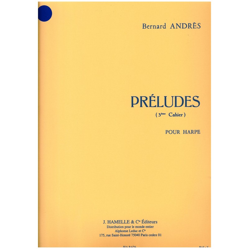Bernard Andrès, Préludes, 3e cahier