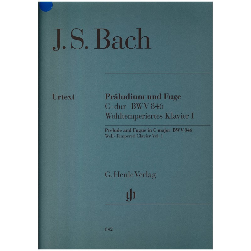 Johann Sebastian Bach, Präludium und Fuge C-dur BWV 846 Johann Sebastian Bach, Präludium und Fuge C-dur BWV 846