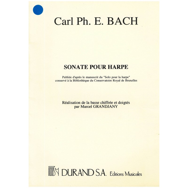 Carl Philipp Emanuel Bach, Sonate pour harpe Carl Philipp Emanuel Bach, Sonate pour harpe
