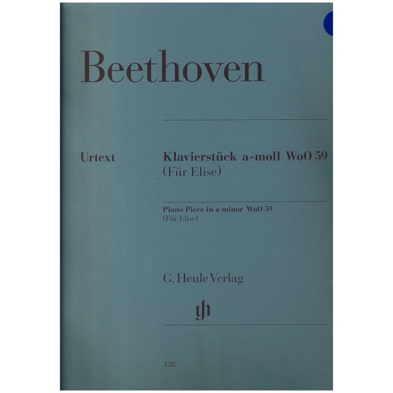 Ludwig van Beethoven, Klavierstuck a-moll WoO59 (Fur Elise)
