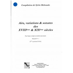 Sylvie Beltrando, Airs, variations & sonates des XVIIIe & XIXe siècles, no 1