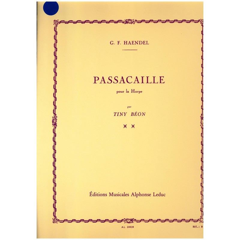 Georg Friederich Haendel, Passacaille
