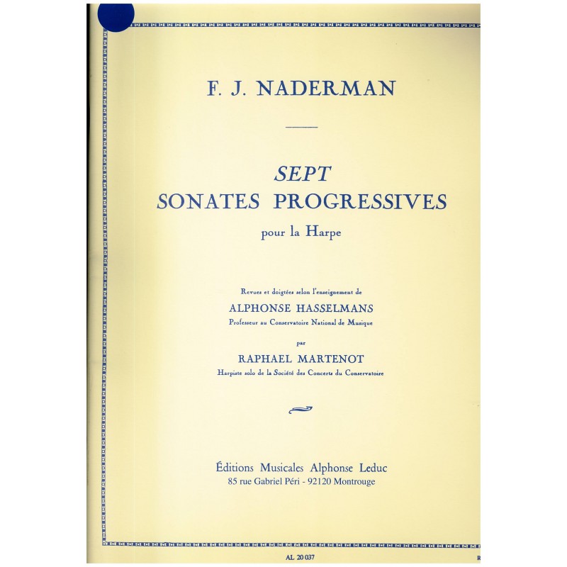 François-Joseph Naderman, Sept Sonates progressives