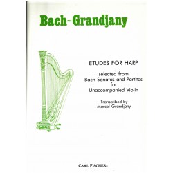 Bach - Grandjany, Etudes for harp