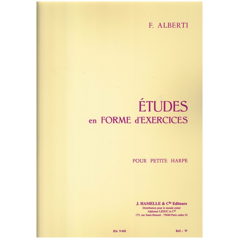 Freddy Alberti, Etudes en forme d'exercices