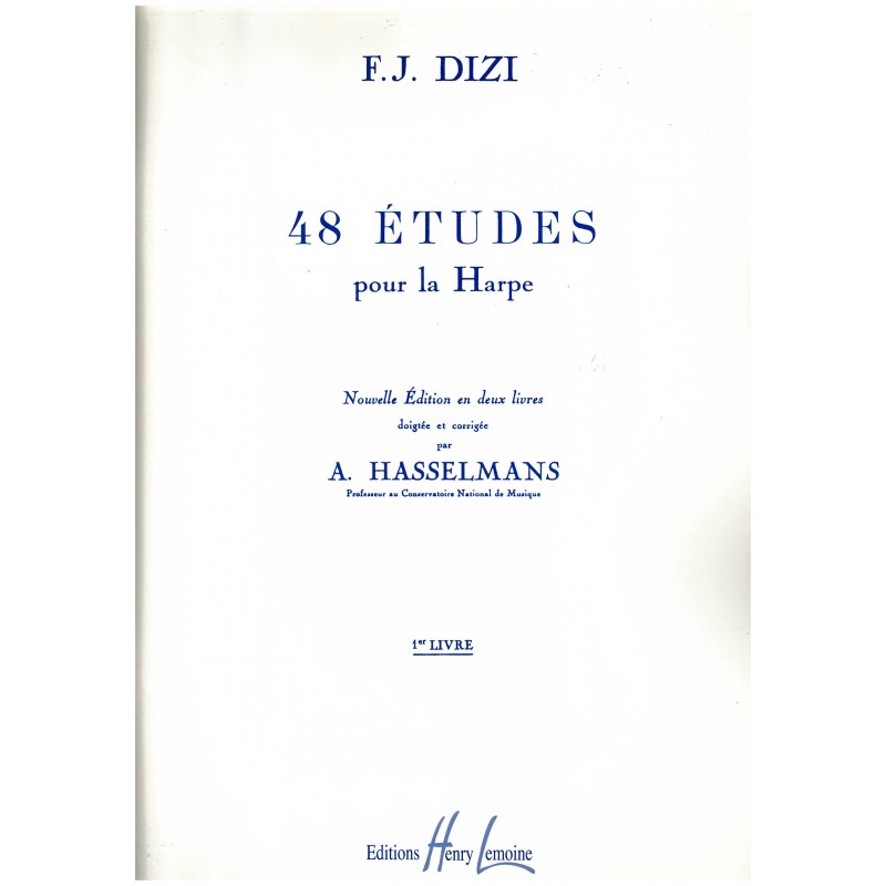 François-Joseph Dizi, 48 études pour la harpe, livre 1