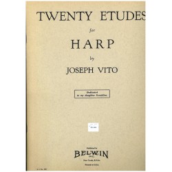 Joseph Vito, Twenty etudes for harp