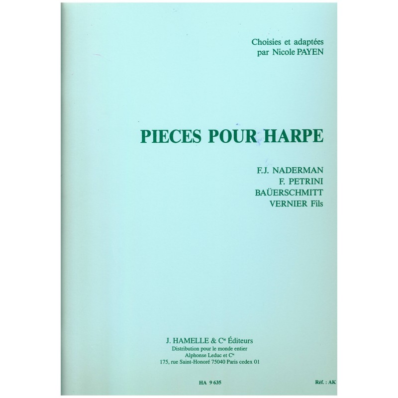 Nicole Payen, Pièces pour harpe