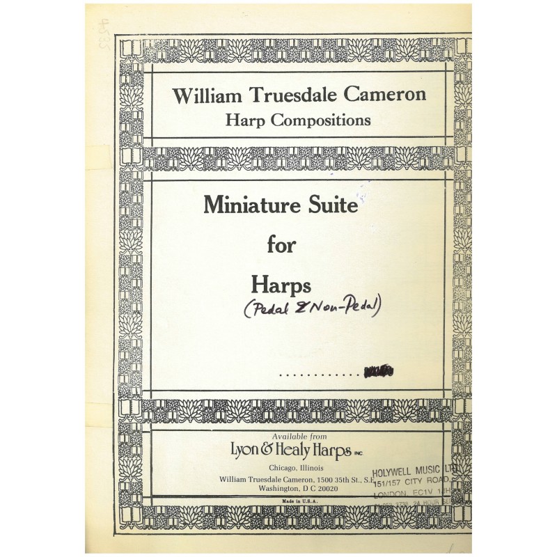 William Truesdale Cameron, Miniature Suite for Harps