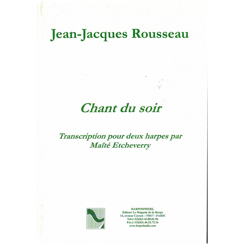 Jean-Jacques Rousseau, Chant du soir