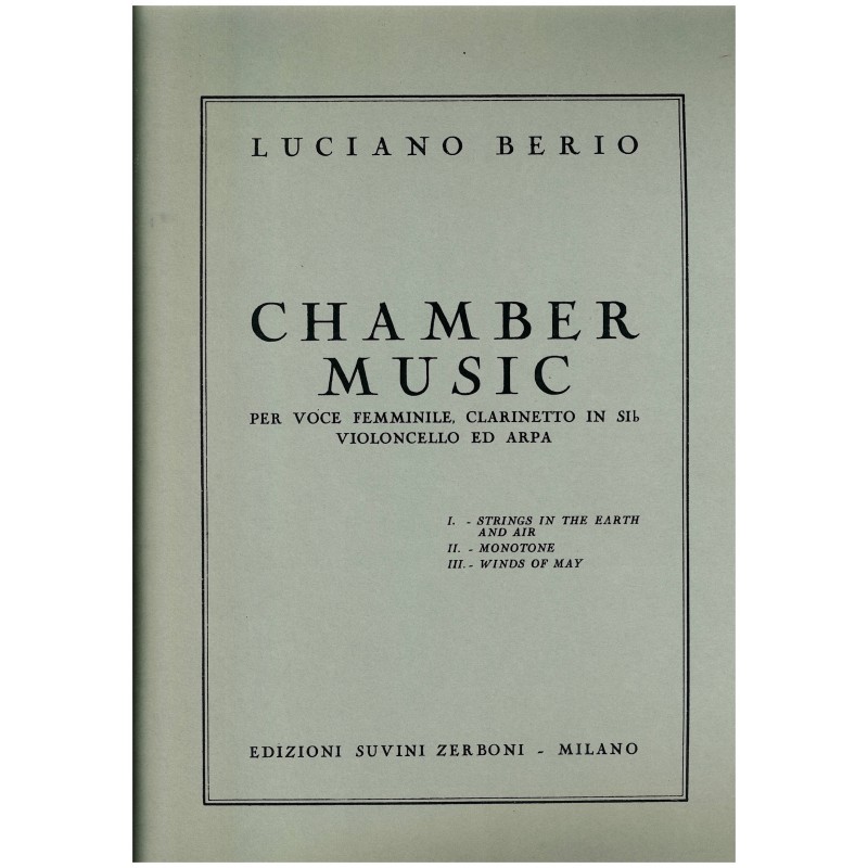 Luciano Berio, Chamber Music