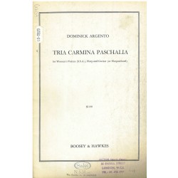 Dominik Argento, Tria Carmina Paschalia