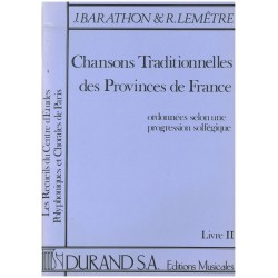 J. Barathon & R. Lemêtre, Chansons Traditionnelles des Provinces de France