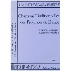 J. Barathon & R. Lemêtre, Chansons Traditionnelles des Provinces de France