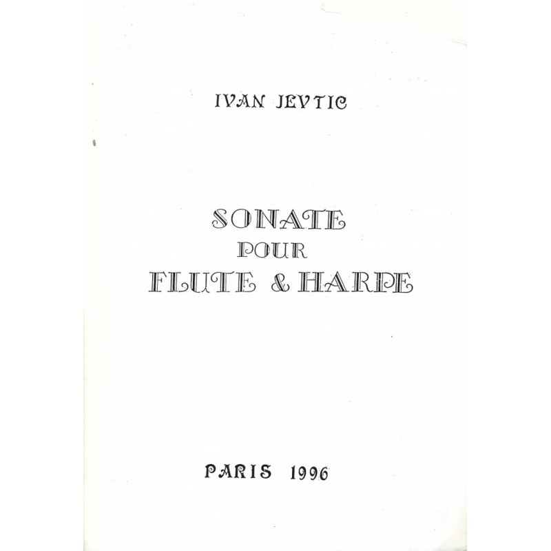 Ivan Jevtic, Sonate pour flûte & harpe