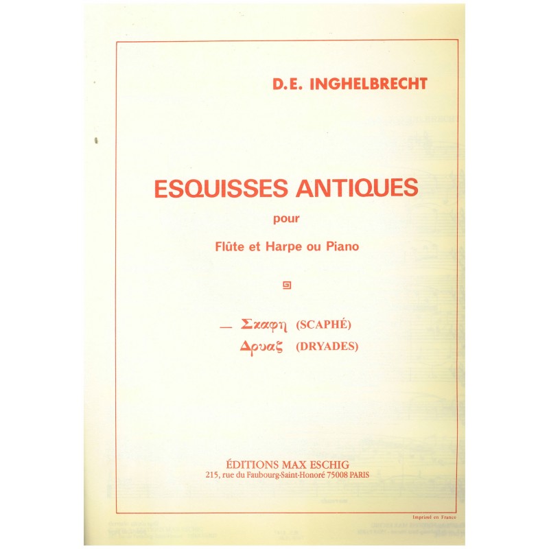 D.E. Inghelbrecht, Esquisses Antiques