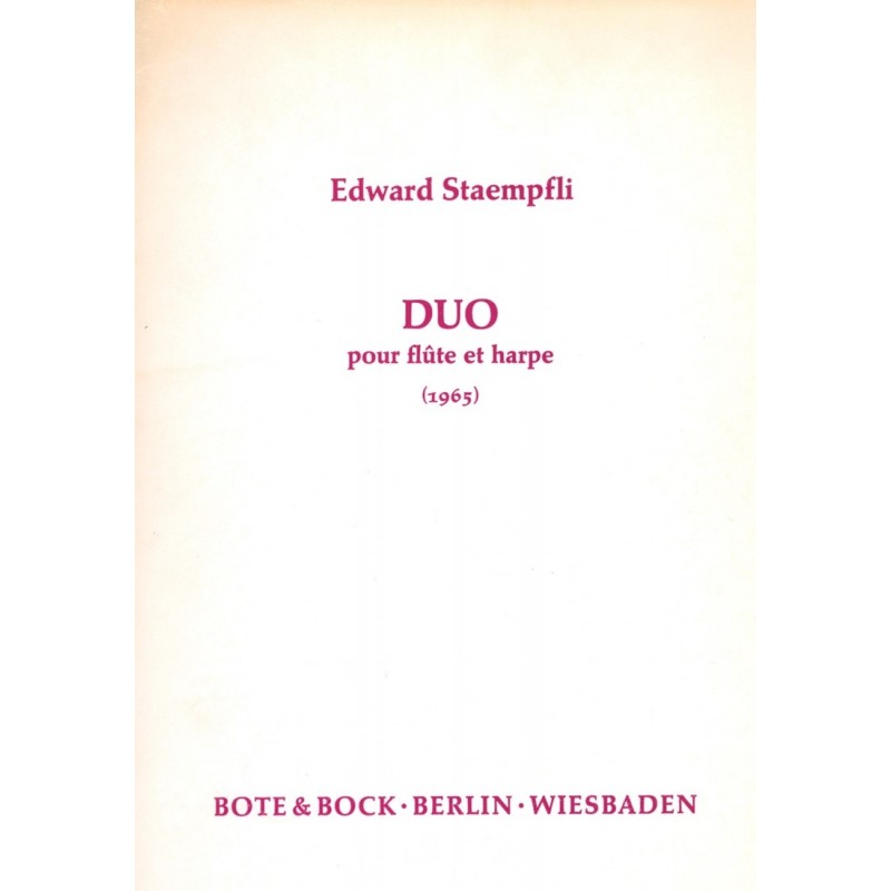 Edward Staempfli, Duo