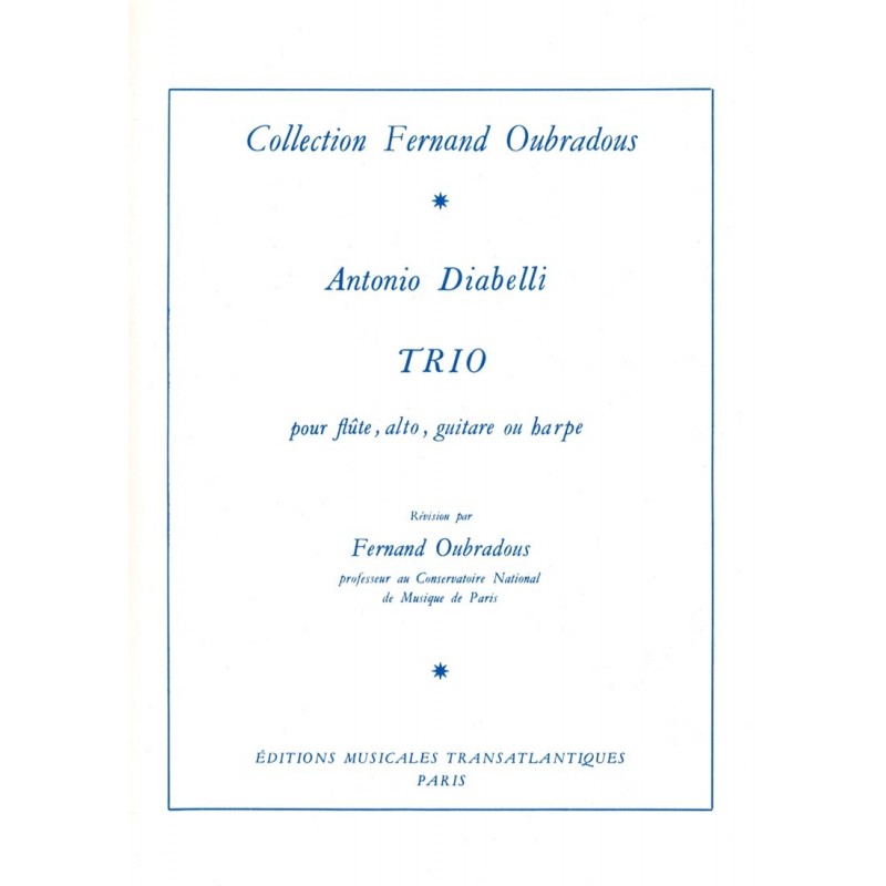Antonio Diabelli, Trio