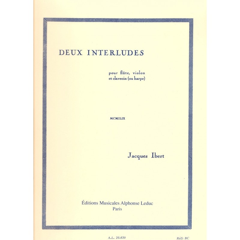 Jacques Ibert, Deux Interludes