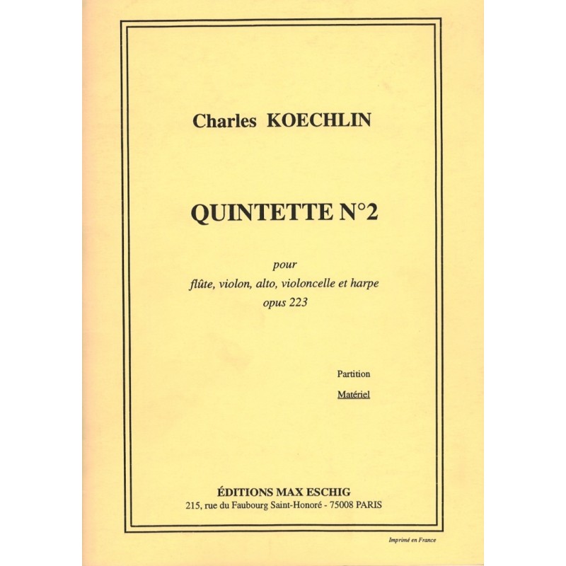 Charles Koechlin, Quintette no. 2