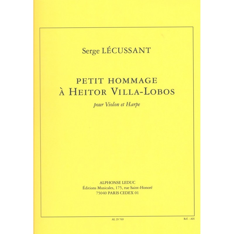 Serge Lécussant, Petit hommage à Heitor Villa-Lobos