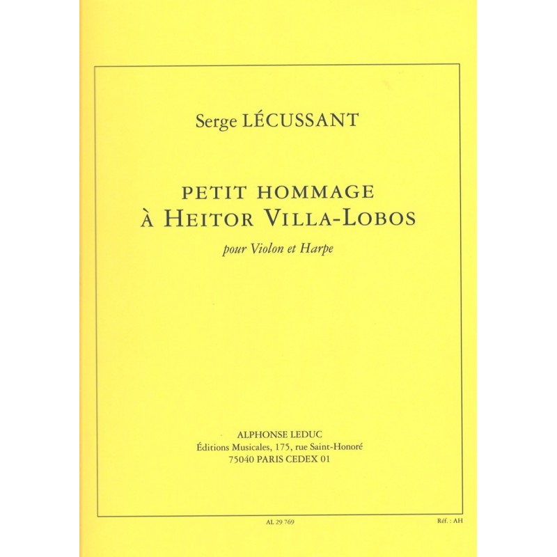 Serge Lécussant, Petit hommage à Heitor Villa-Lobos