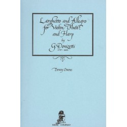 G. Donizetti, Larghetto and Allegro for Violin (Flute) and Harp