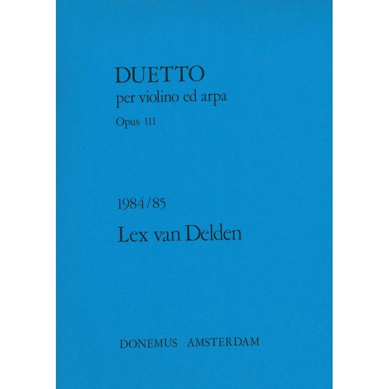 Lex van Delden, Duetto per violino ed arpa, Opus 111