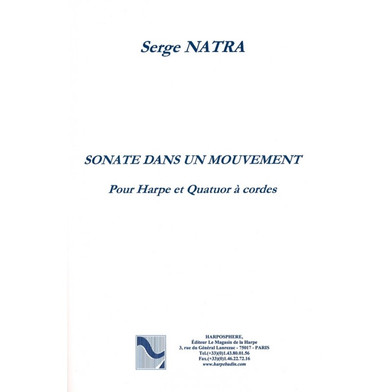 Serge Natra, Sonate dans un mouvement