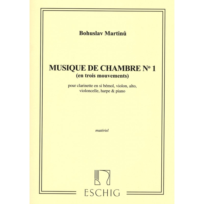 Bohuslav Martinu, Musique de Chambre no. 1