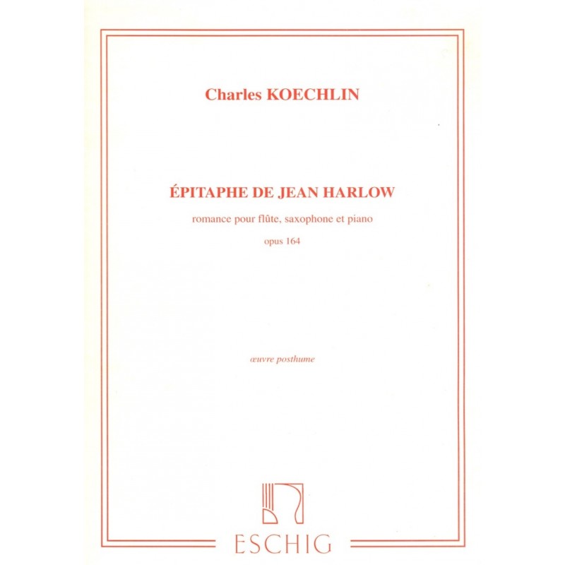 Charles Koechlin, Epitaphe de Jean Harlow, Op. 164