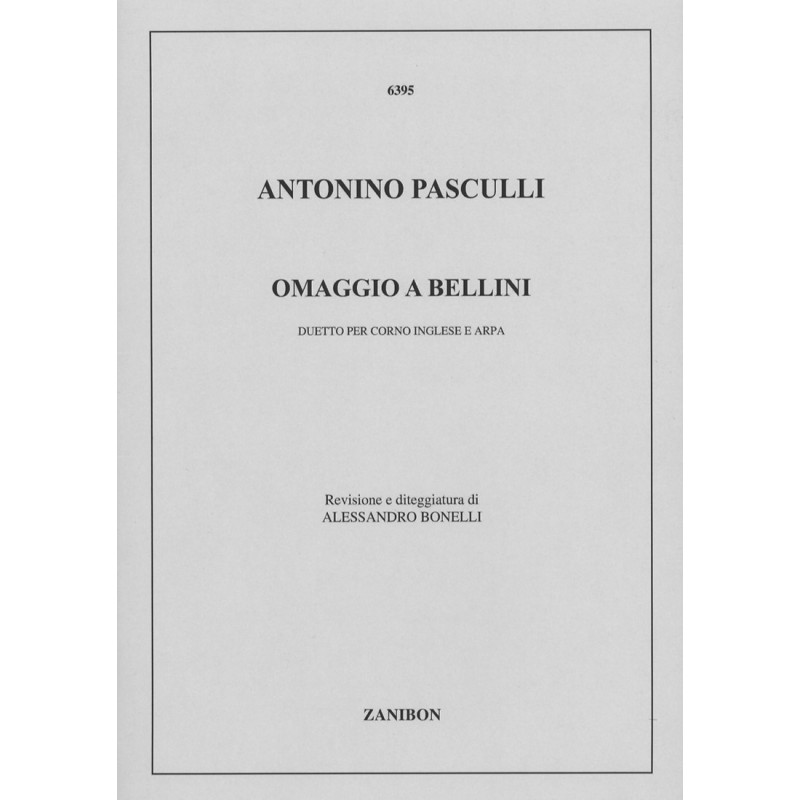 Antonino Pasculli, Omaggio a Bellini