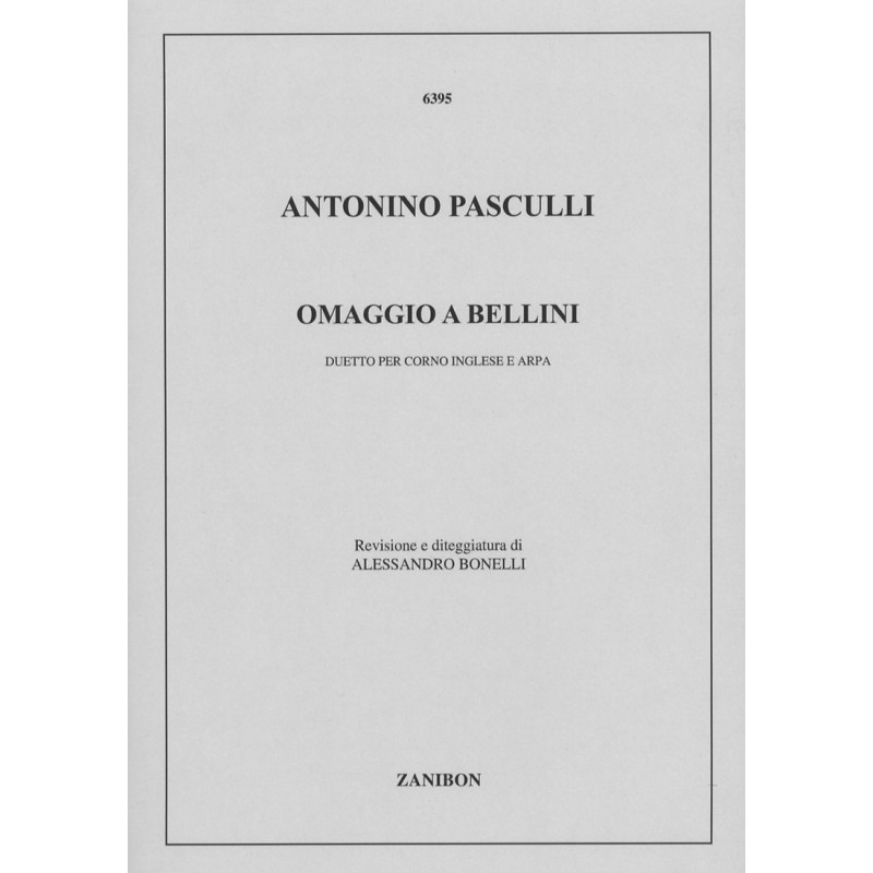 Antonino Pasculli, Omaggio a Bellini