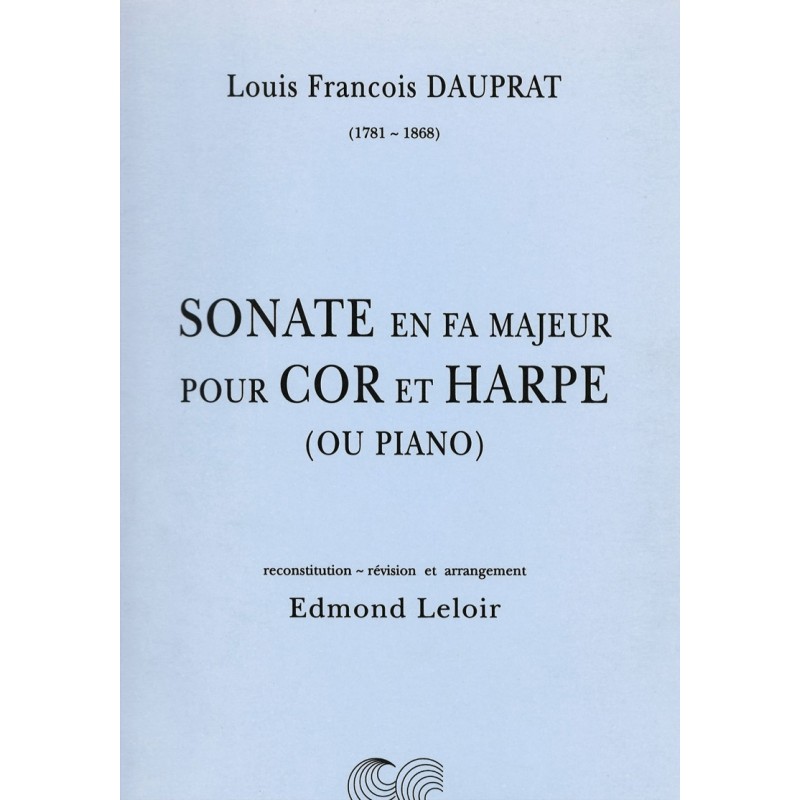 Louis François Dauprat, Sonate en fa majeur pour cor et harpe
