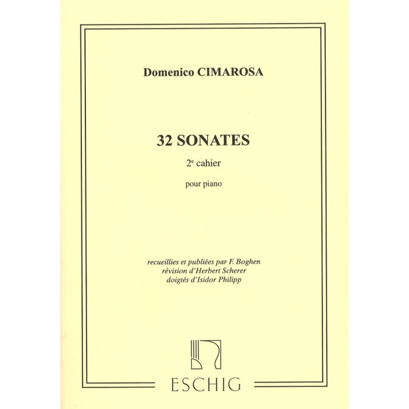 Domenico Cimarosa, 32 Sonates, 2e cahier
