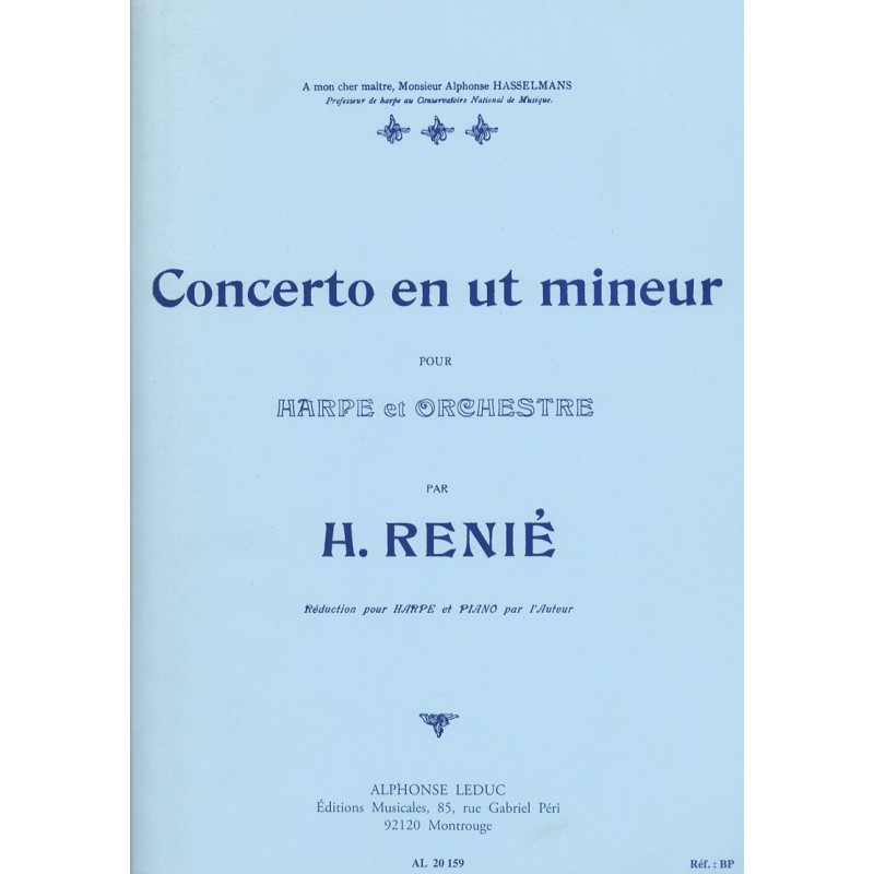 H.Renié, Concerto en ut mineur