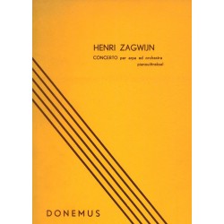 Henri Zagwijn, Concerto per arpa ed orchestra pianouittreksel