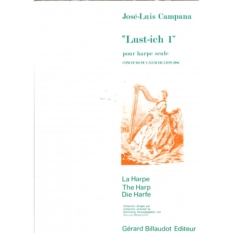 "Lust-ich 1" de José-Luis Campana, collection dirigée par Denise Mégevand chez Gérard Billaudot Editeur