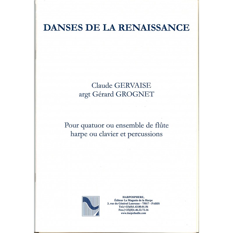 claude Gervaise, Danses de la Renaissance