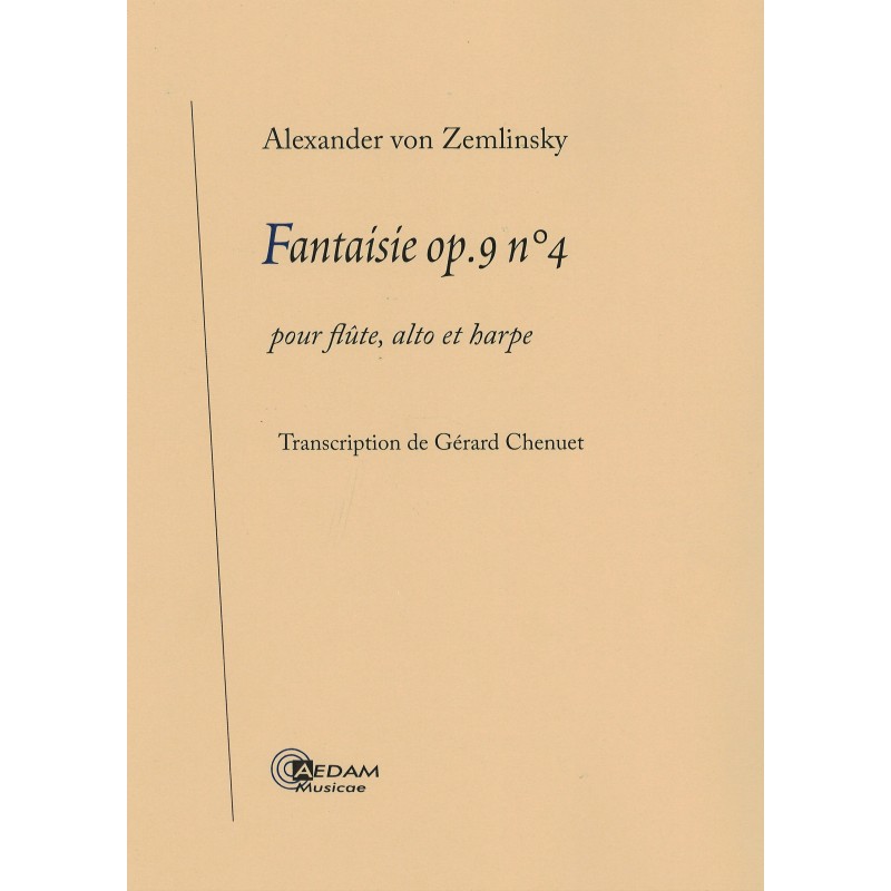 Alexander Von Zemlinsky - Fantaisie op.9 n°4 pour flûte, alto et harpe