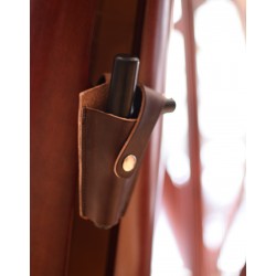 Porte clé en cuir pour clé ergonomique Lyon&Healy