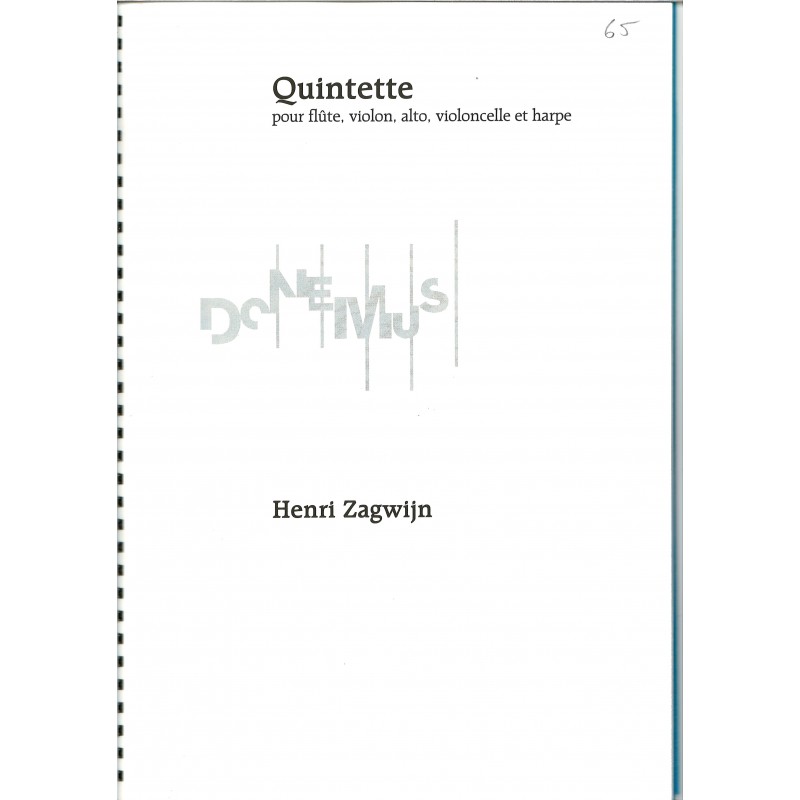 Henri Zagwijn, Quintette