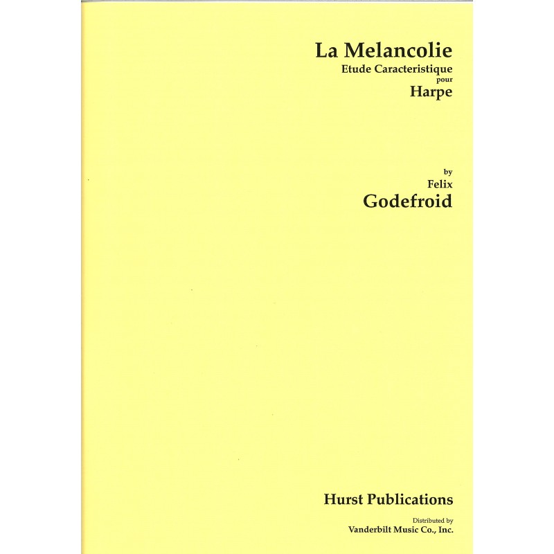 Felix Godefroid, La Mélancolie, Etude Caractéristique pour harpe