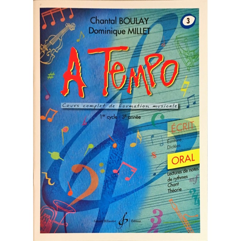 Chantal Boulay - Dominique Millet, A Tempo Volume 3, Livre  Oral