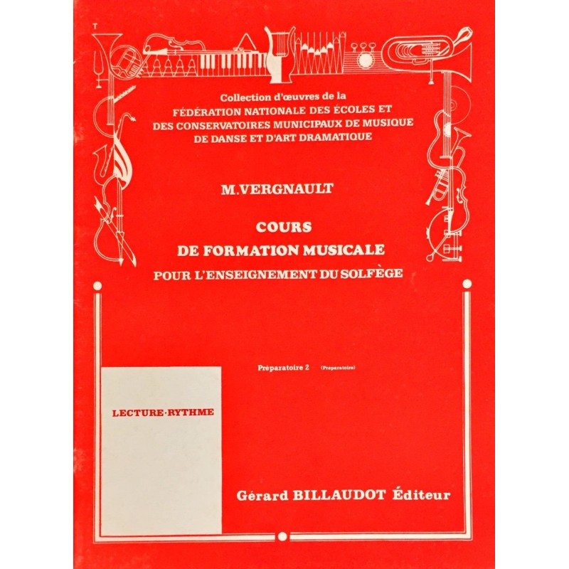 Michel Vergnault, Cours de formation musicale pour l'enseignement du solfège, Préparatoire 2
