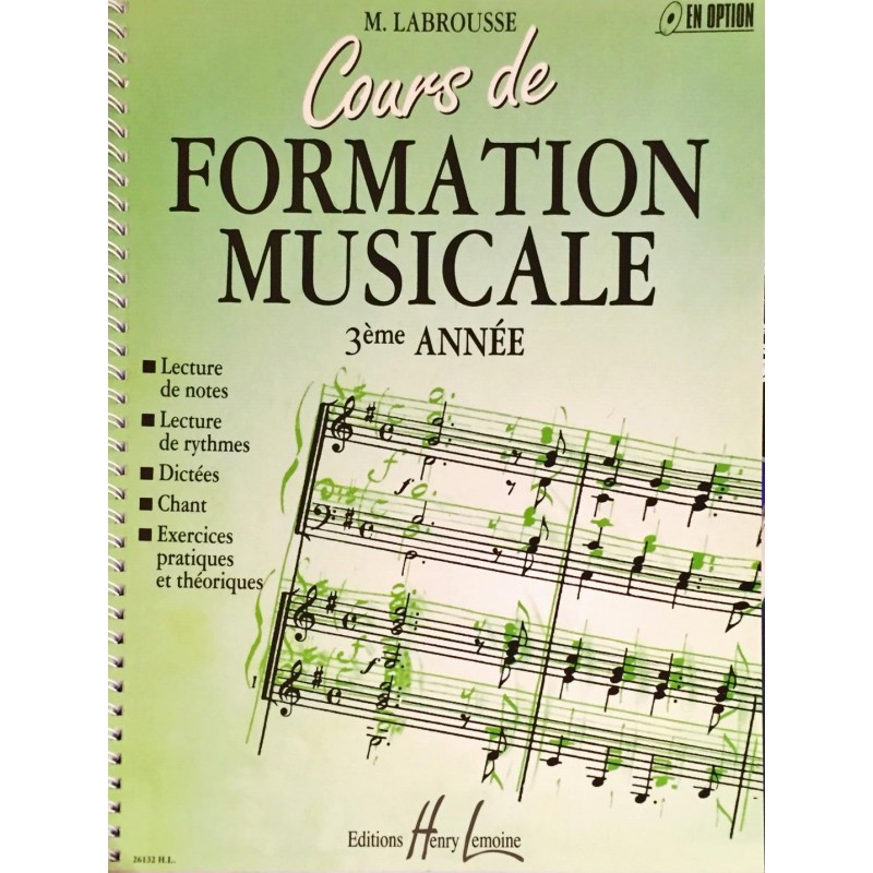 Marguerite Labrousse, Cours de formation musicale Volume 3