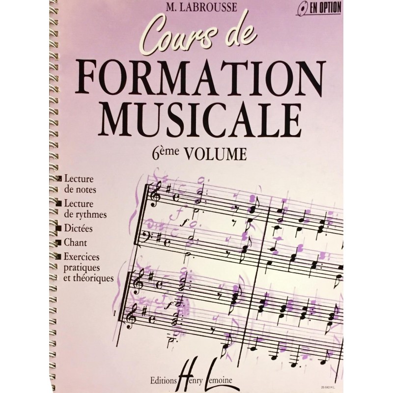 Marguerite Labrousse, Cours de formation musicale Volume 6