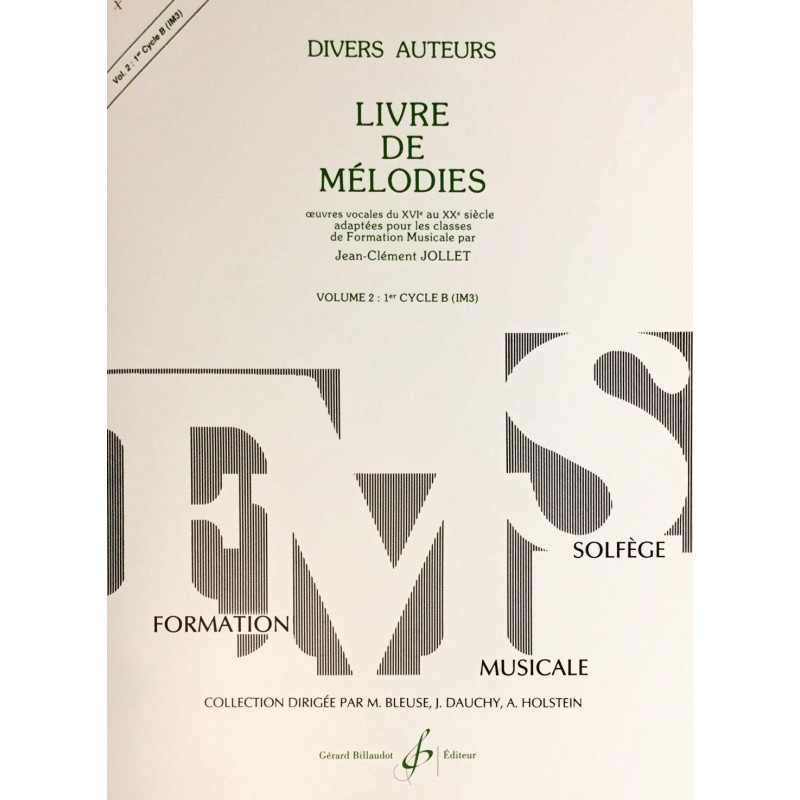 Divers auteurs, Livre de mélodies FMS Volume 2