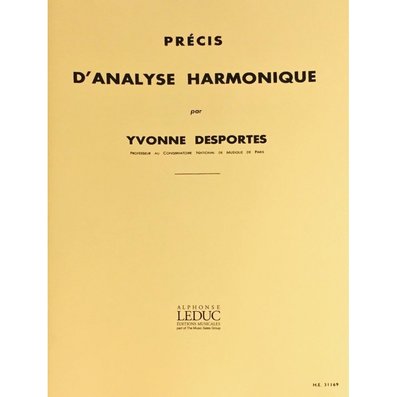 Yvonne Desportes, Précis d'analyse harmonique