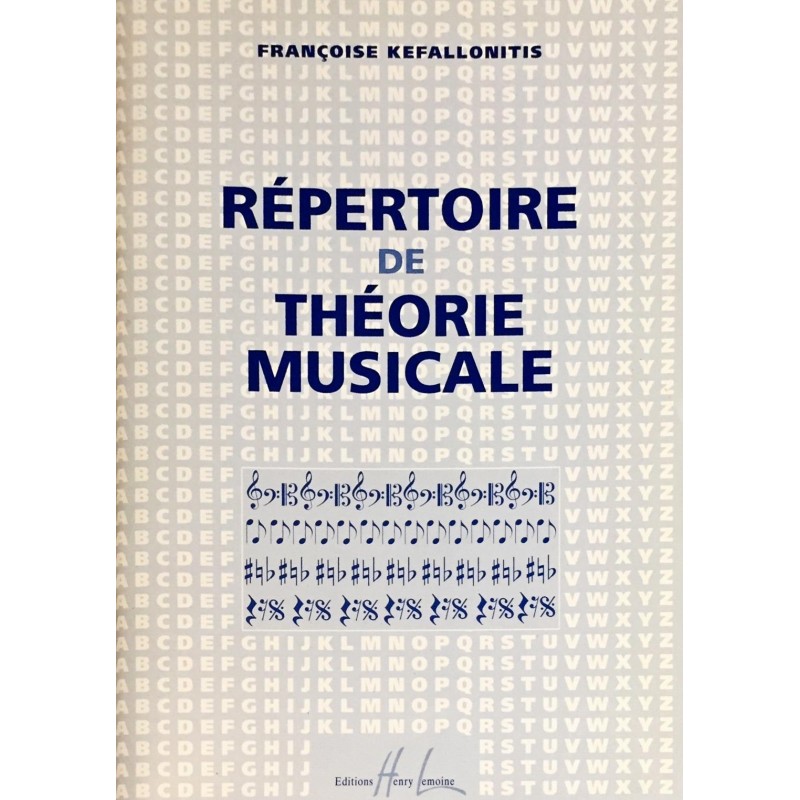Françoise Kefallonitis, Répertoire de théorie musicale